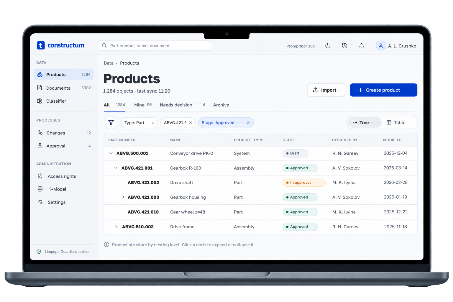 Constructum · Products